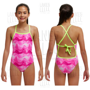 FUNKITA Pink Caps Tie Me Tight Купальник для бассейна