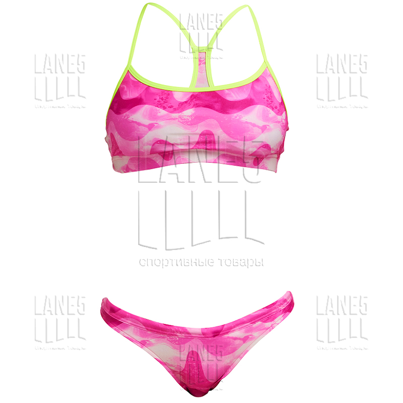 FUNKITA Pink Caps Купальник спортивный раздельный